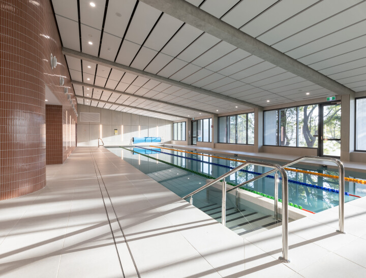 Asona Triton Pool Panels St John of God Richmond Hospital redevelopment Indoor pool SJG 3 8 23  005